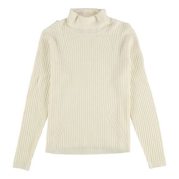 St. John Womens Turtleneck Ribbed Pullover Sweater NWT